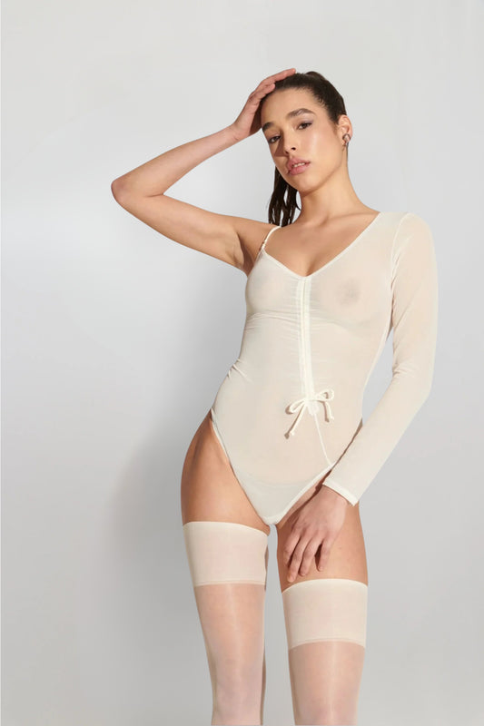 One-shoulder bodysuit