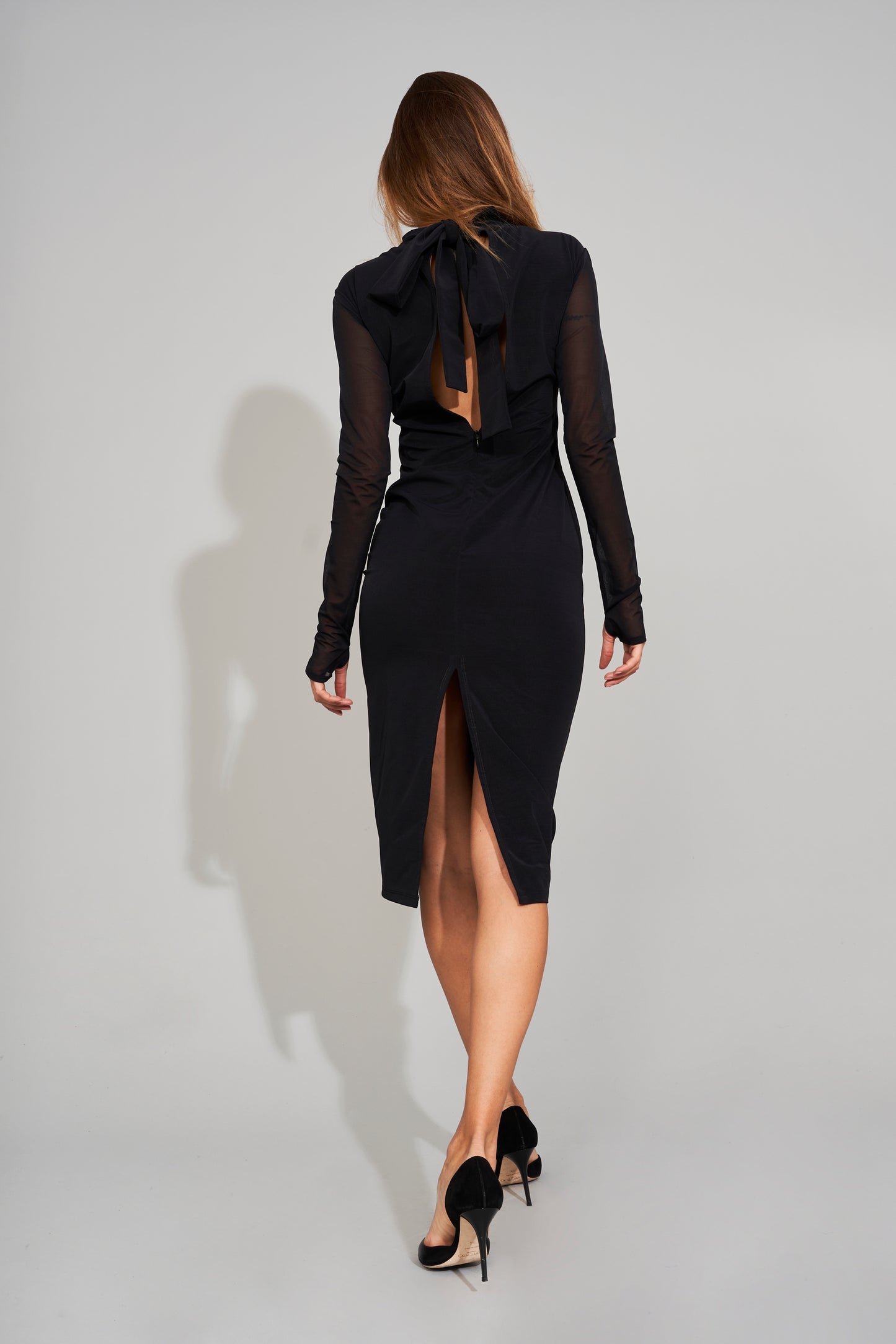 CUTOUT BLACK DRESS