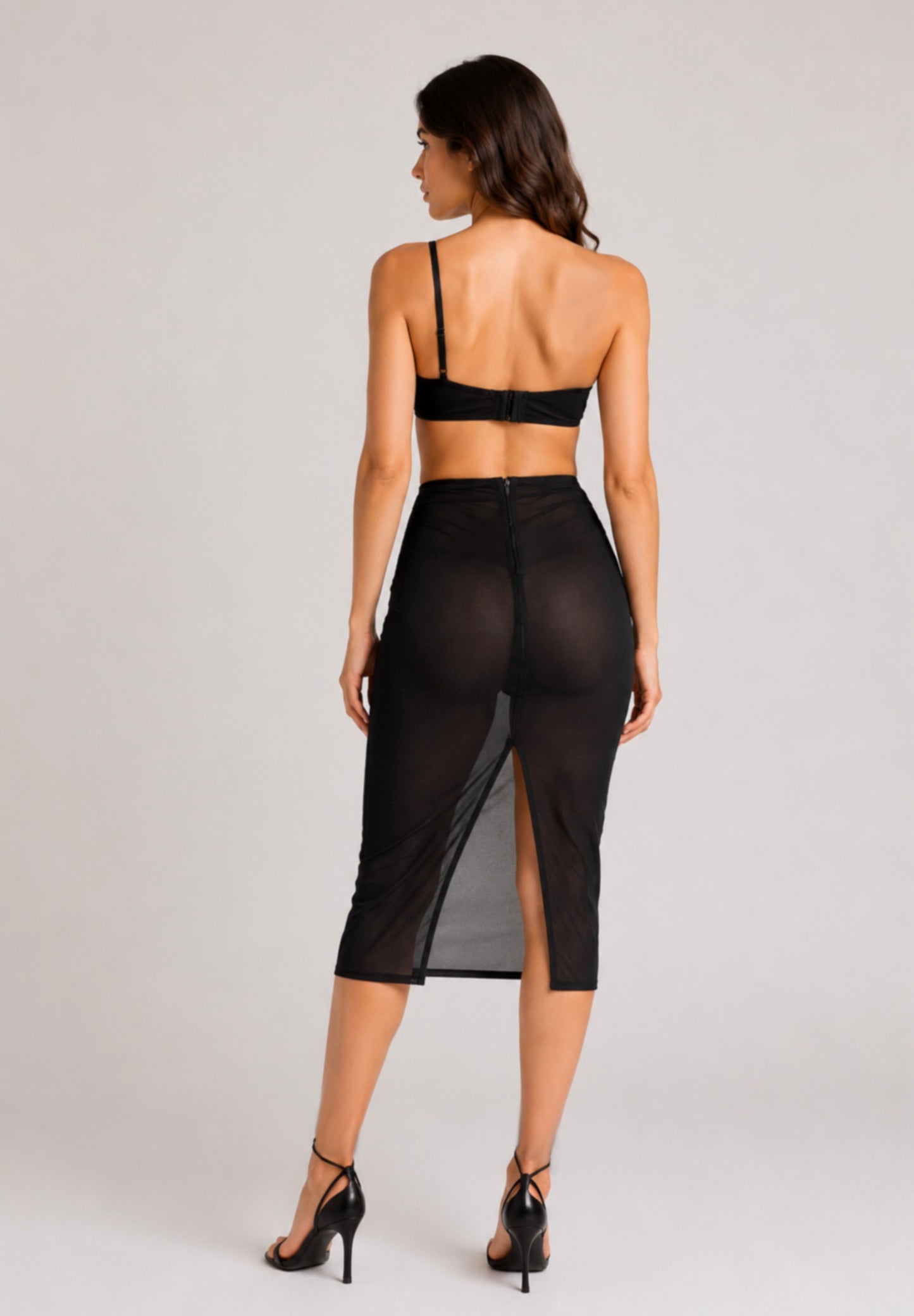 Vestido Oblique Noir