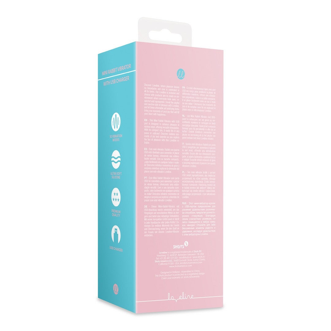 Pink Mini Rabbit Stimulator - Compact Design